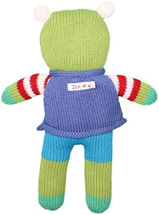 Baby Freddy The Frog Hand-Knit Plush Doll Toy