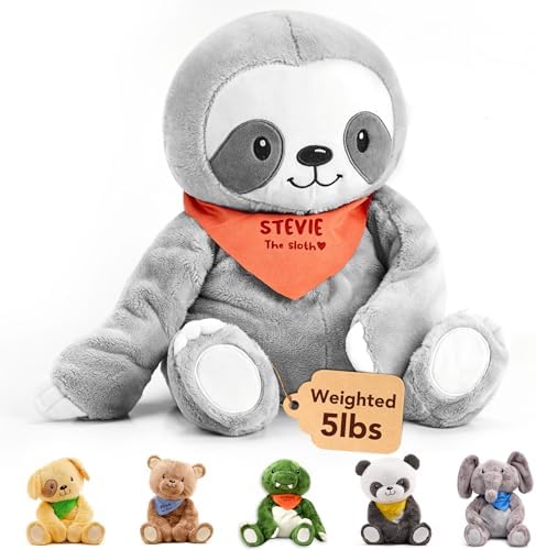 Lillys Love Weighted Stuffed Animal - Stevie The Sloth 5lb