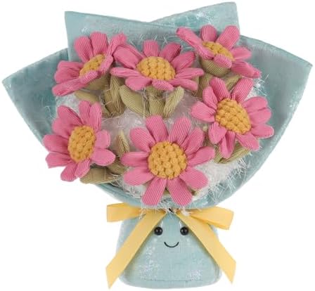 Apricot Lamb Calliopsis Bouquet Stuffed Animal for Kids