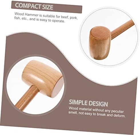 VICASKY Mini Wooden Hammer for Baby and Toddler Play