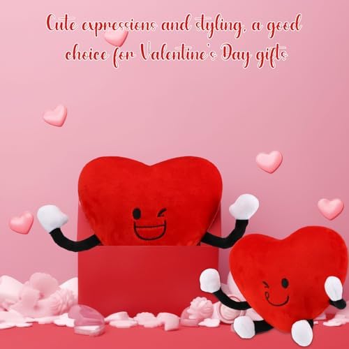 Syhood 4 Pcs Heart Plush Toys for Valentines Day Gifts