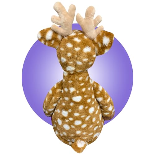 Kikilishop Birth Stat Reindeer Plush - Washable Keepsake