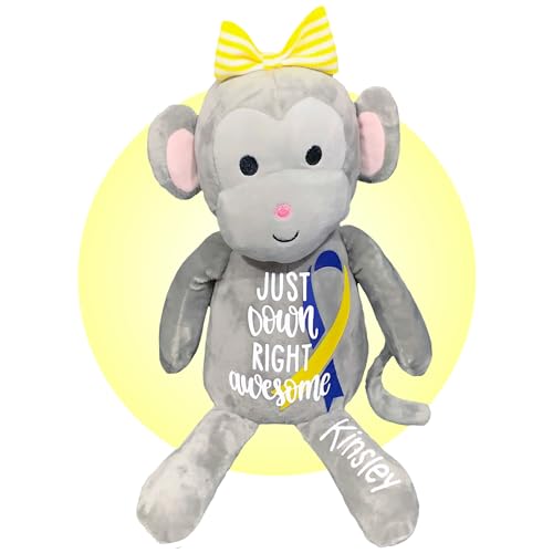 Personalized Stuffed Monkey for Down Syndrome Kids
