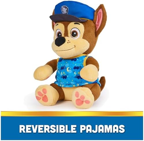 Paw Patrol Chase Plushie 10-Inch Reversible Bedtime Toy