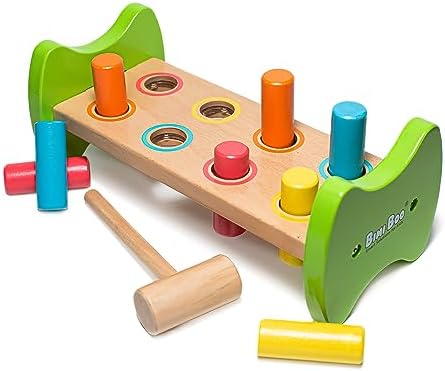 Bimi Boo Wooden Pounding Bench for Toddlers 1-3 1