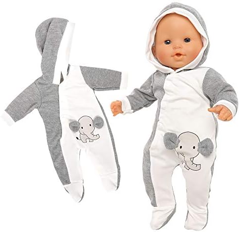 Cute Elephant Baby Doll Outfit with Hat and Socks