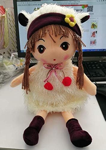 Plush Baby Girl Doll with Clothes and Hat Skirt