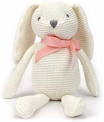 FLUFFYFUN Organic Baby White Bunny Stuffed Animal 71