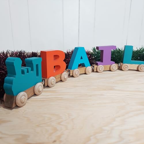 Personalized Wooden Train Name Puzzle Made in USA 1