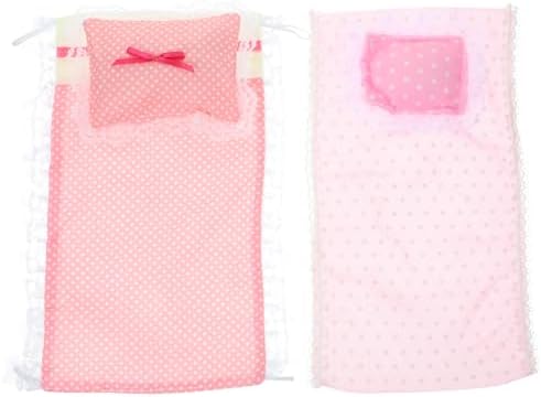 LUOZZY 2 Sets Dolhouse Bedding Accessories