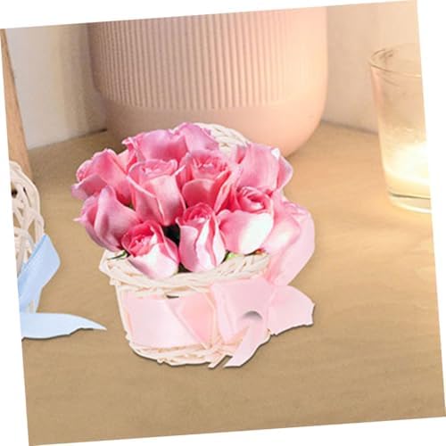 BESPORTBLE 6pcs Mini Wicker Doll Baskets with Handles 1