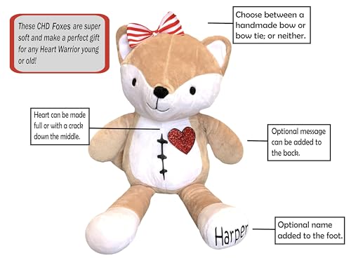 Customized 14 Fox Scar Buddy - Heart Surgery Gift for Kids