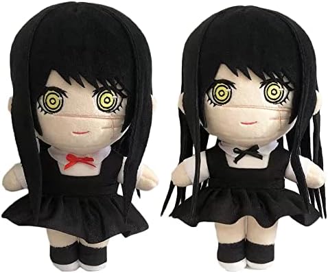 JCvCX Black Hair Girl Dual Ponytail Plush Toy