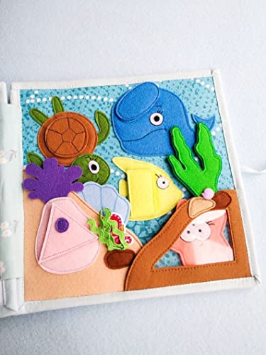Quiet Baby Felt Book Garden Sea Montessori Toddler