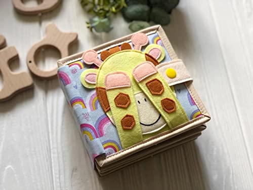 Handmade Animals Quiet Baby Book for Fine Motor Skills 1