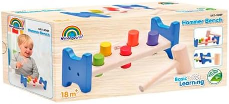 Wonderworld Hammer Bench - Visual Skills Development Toy for Kids