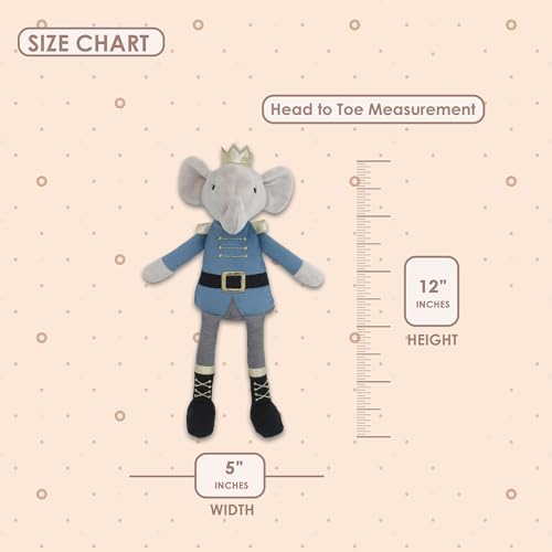 Mon Ami Prince Earl Elephant Plush Toy 12 Inches