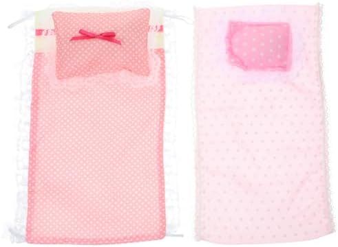 ibasenice Miniature Cotton Doll House Bedding Set