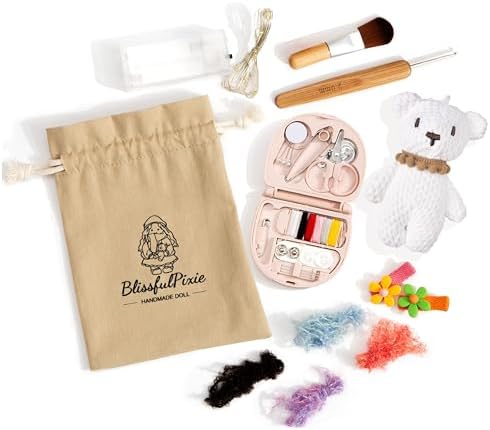 BlissfulPixie Handmade Waldorf Bunny Doll 12