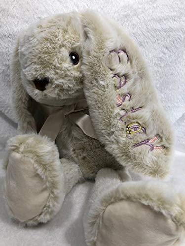 Personalized Easter Bunny Plush Custom Embroidered Gift