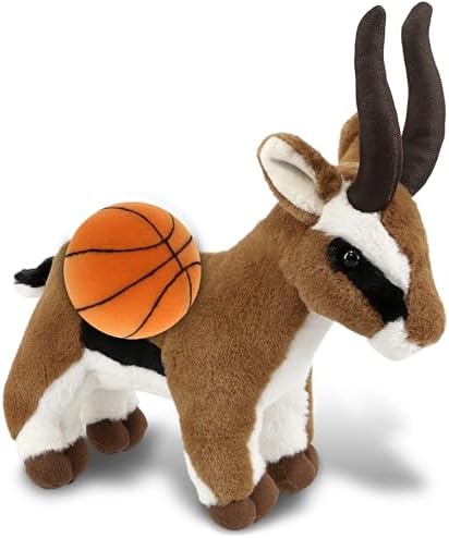 DolliBu Antelope Plush with Basketball - 10 Inches