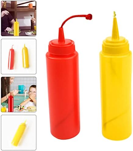 STOBOK 2Pcs Fake Mustard and Ketchup Bottle Prank Toy