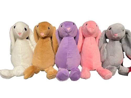 Personalized Bunny Rabbit Plush - Custom Name on Ear - 10 Soft Toy