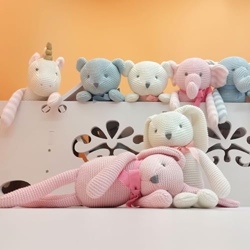 FLUFFYFUN Organic Baby White Bunny Stuffed Animal 71