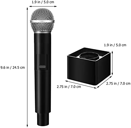 TOYANDONA Fake Microphone Prop Black