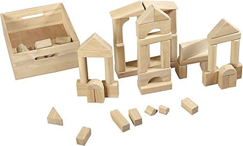 MOD Complete Standard Unit Wood Blocks with Storage Tray 64 Pcs