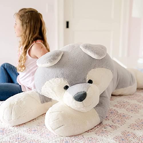Animal Adventure Sqoosh2Poof Husky 44 Giant Plush Toy