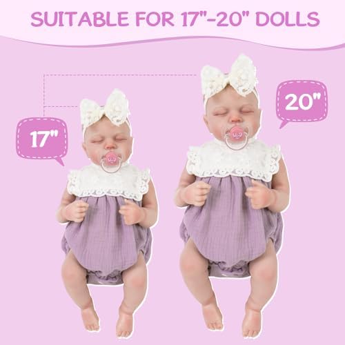 Aori Reborn Baby Doll Purple Outfit with Lace Headband