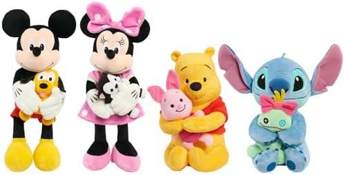 Disney Classics Lil Friends Winnie the Pooh and Piglet Plush Stuffed Animal