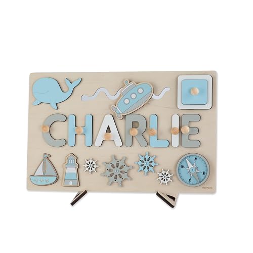 Busy Name Puzzle for Baby First Birthday Gift