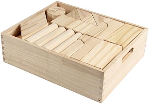 MOD Complete Standard Unit Wood Blocks with Storage Tray 64 Pcs