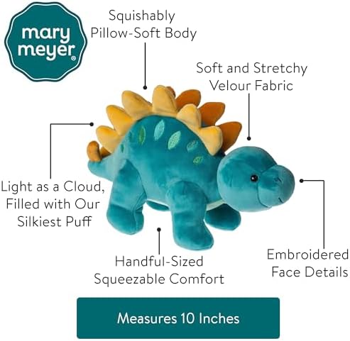 Mary Meyer Blue Stegosaurus Smootheez Pillow-Soft Toy