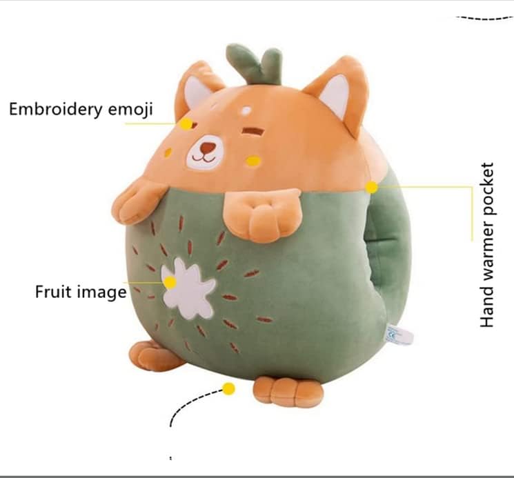 YUDONG Kids Fruit Plush Travel Pillow and Blanket Set