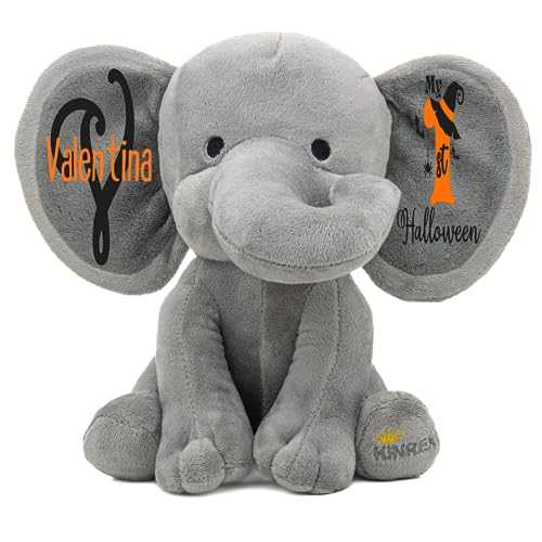 Personalized Elephant Stuffed Animal - My First Halloween