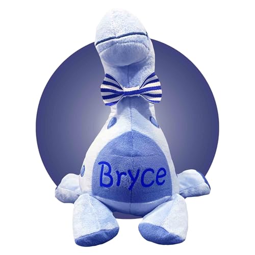 Blue Dinosaur Plushie - Personalized Gift for Kids