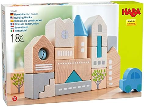 HABA Wooden Building Blocks Bad Rodach 18-Piece Set