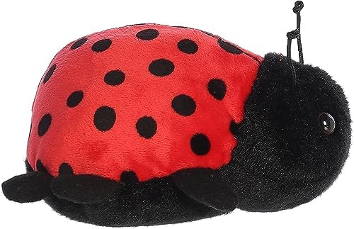 Aurora Adorable Mini Flopsie Ladybug Stuffed Animal Red 8 Inches 1