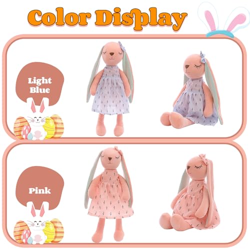 Personalized Blue Bunny Doll with Long Ears