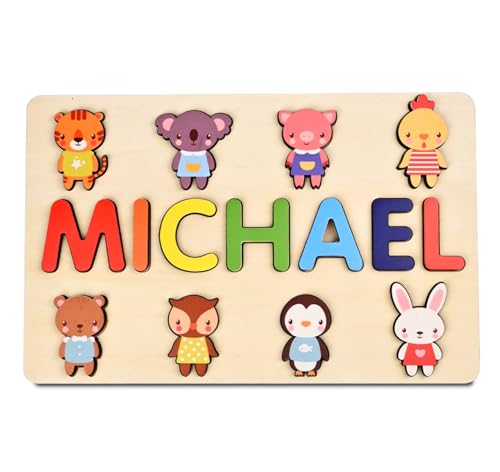 Personalized Wooden Name Puzzles for Kids 1