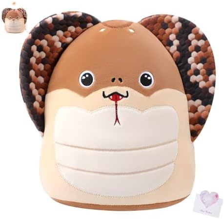 LeYoHa King Cobra Stuffed Animal 10 Inch Plush Toy