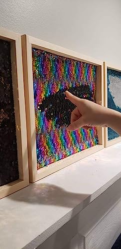 Reversible Sequin Sensory Board - Mermaid Fabric 1