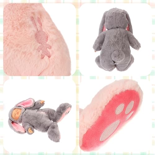 Custom Reburn Baby Doll Easter Bunny Plush Toy for Toddler