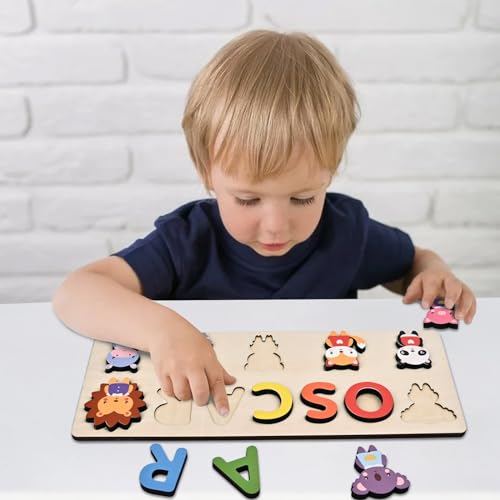 Personalized Wooden Name Puzzles for Kids 1