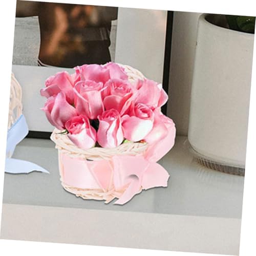 HANABASS Mini Woven Flower Baskets 6pcs Decorative