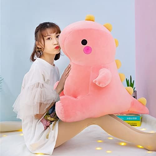 DUANMUL Cute Pink Dinosaur Plush Toy 8in