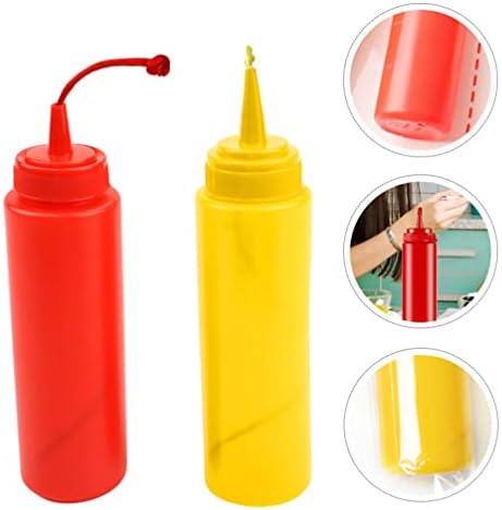 STOBOK 2Pcs Fake Mustard and Ketchup Bottle Prank Toy